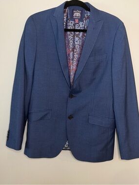 The savile row company London Brixton Classic Blue Men's Blazer, suit 38R